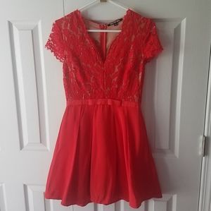 Gianni Bini Lace Bodice Cocktail Dress